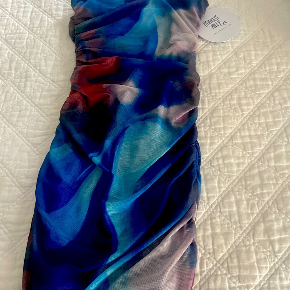Brand new multi color mini dress
